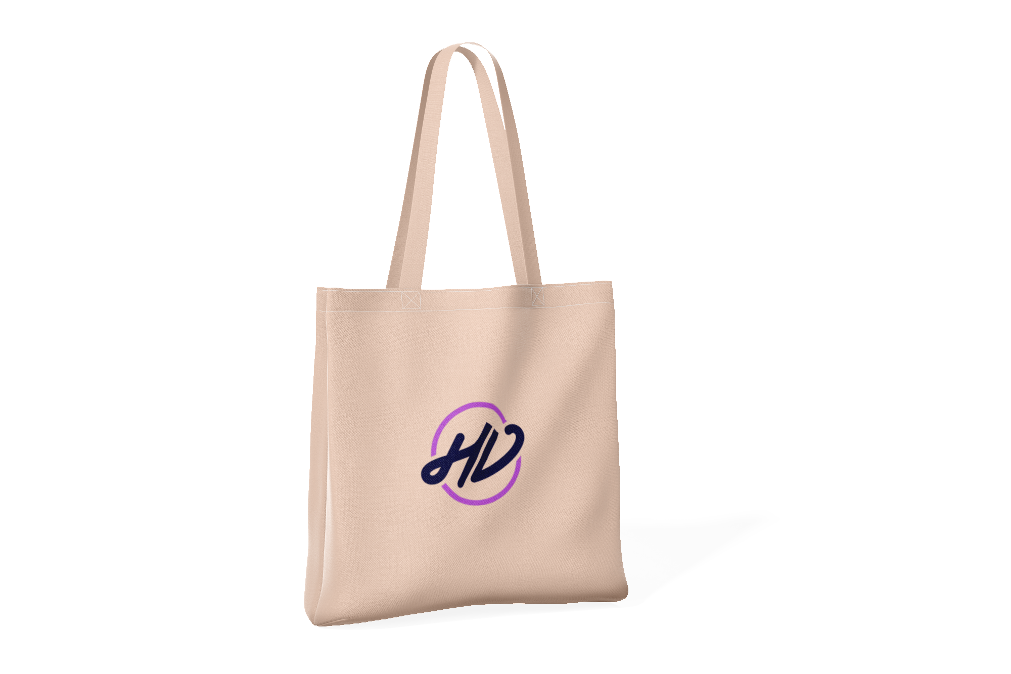 Ecobag nude com monograma central